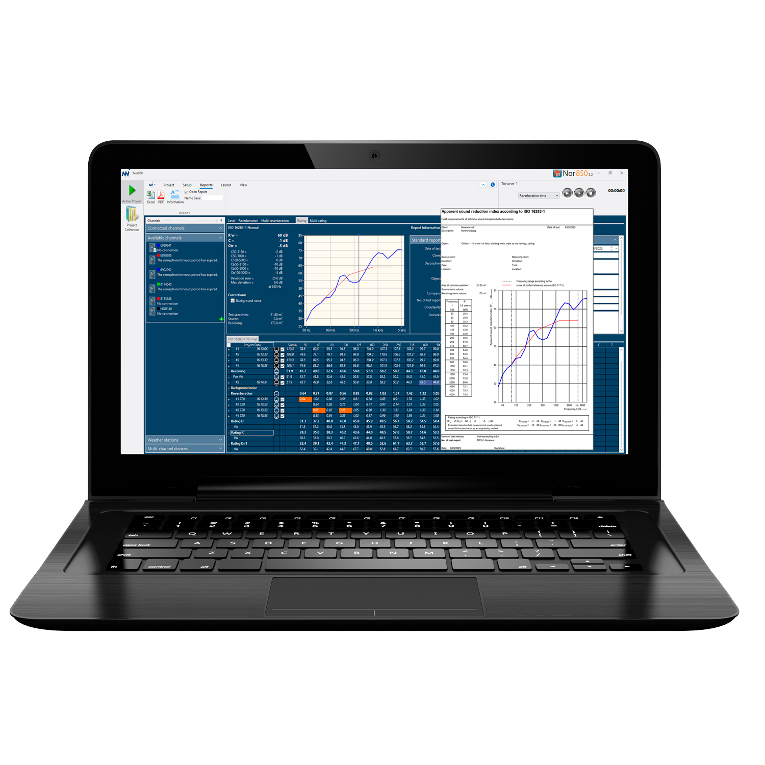 Nor850 Reporting Software